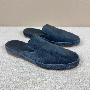 Feit Suede Leather Handmade Mules Slides Shoes